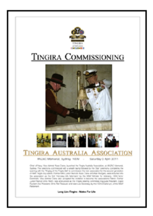 Tingira Commissioning A2 Poster